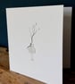 Sea Glass Bird Card, Handmade Thinking of You Card, Tiny Bird with a Big Heart - Image 6