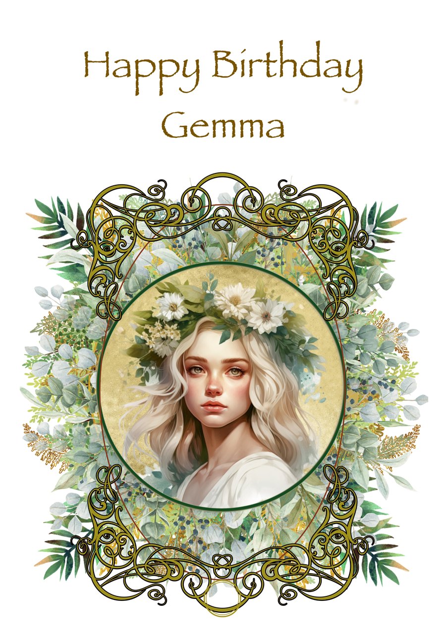 Personalised Fairy Birthday Card