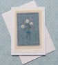 Small hand stitched card, intricately embroidered, detailed and delicate - Image 4