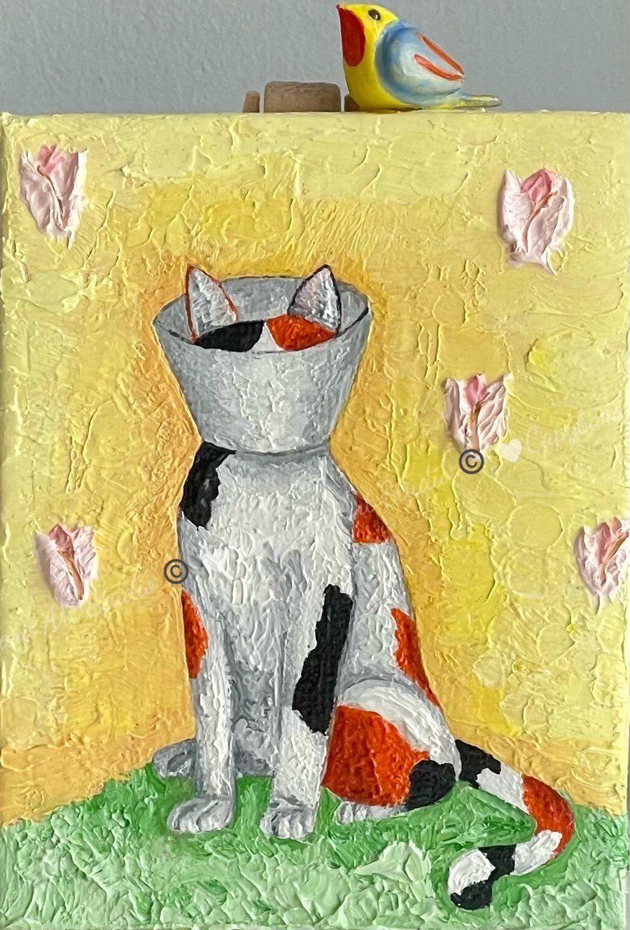 'Get Well Soon' Small Original Oil Painting