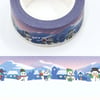 Snowman village 20mm Washi Tape, 10m, Decorative Tape, Cards, Journal,
