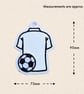 Dad Football Shirt Hanging Charm - Embroidered Football Decoration - Image 6