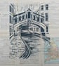 Bridge of Sighs Oxford - on vintage pages - Image 2