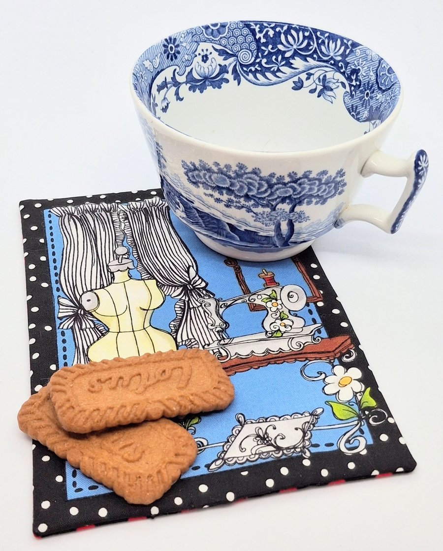 Sewing Bee Mug Rug 145PF
