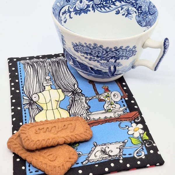 Sewing Bee Mug Rug 145PF
