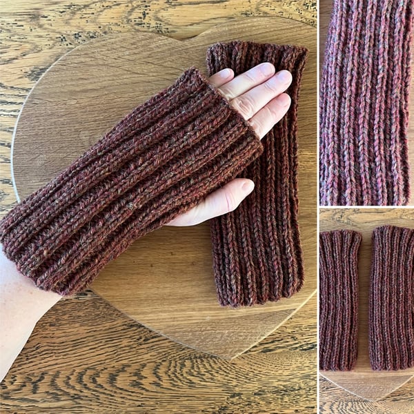 Luxury Wool Fingerless Mitt’s