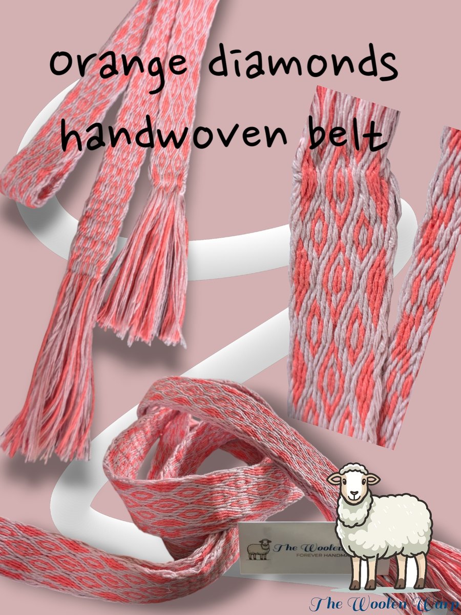 "Diamonds" Woven Belt