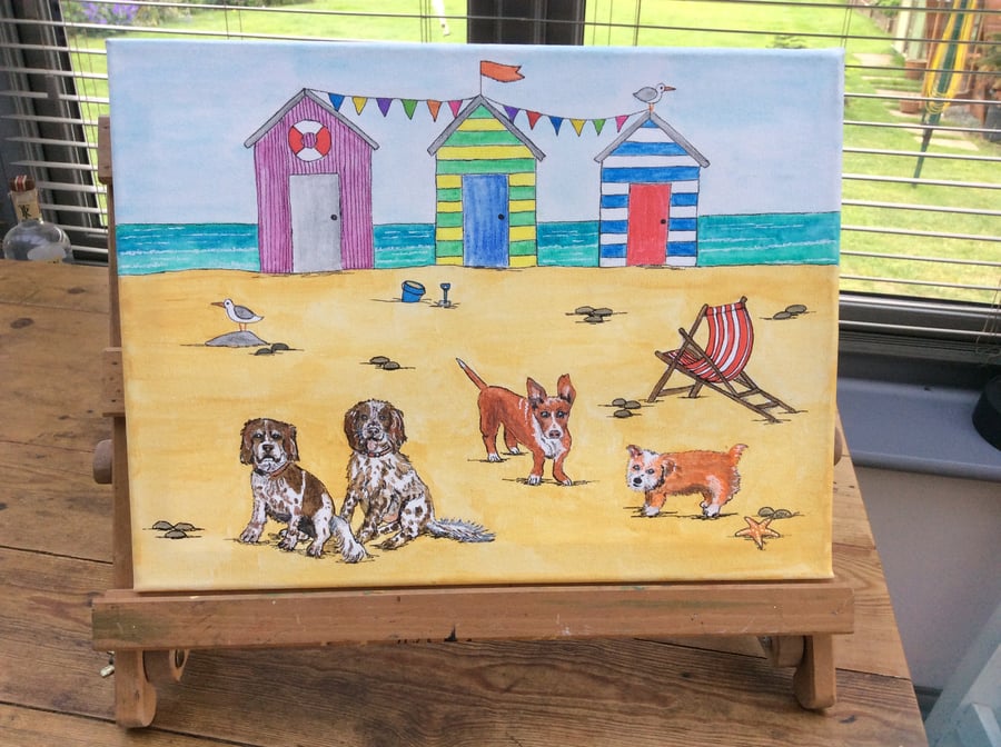 Quirky Pet Portraits on Canvas 