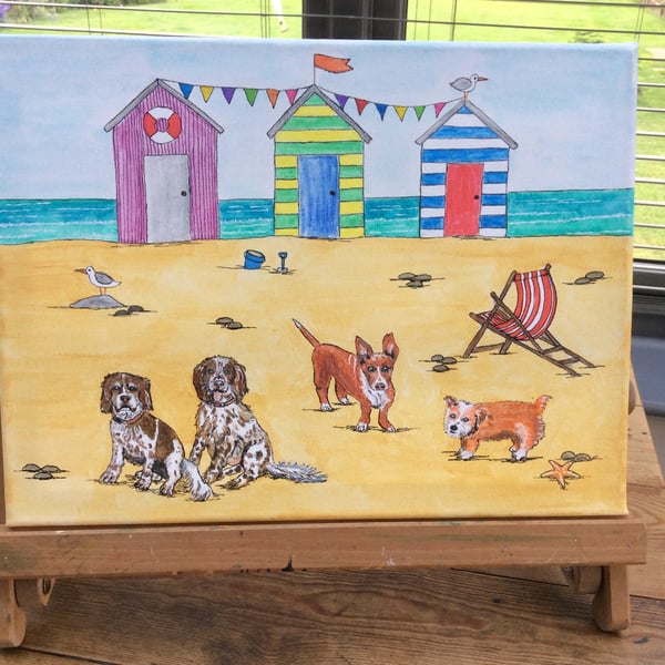 Quirky Pet Portraits on Canvas 