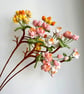 Hand-Crocheted Begonia Branch Summer Cotton Stems  Realistic Floral Decor - Image 4