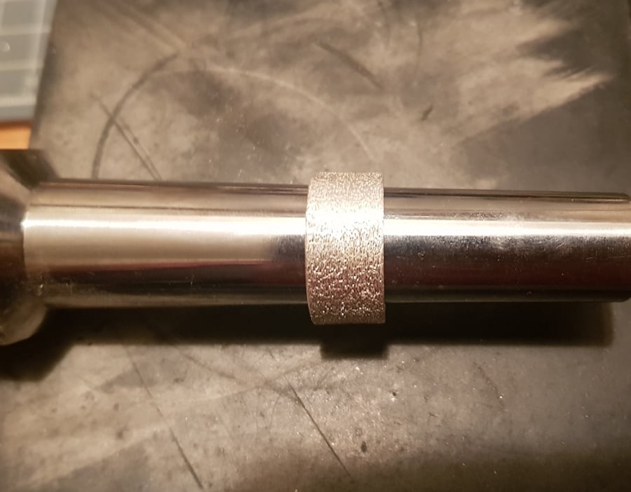 Sterling silver adjustable wide band 'stardust' ring : recycled silver 