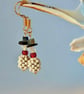 Christmas Snowman Earrings, Stocking Filler, Secret Santa Jewellery Gift For Her