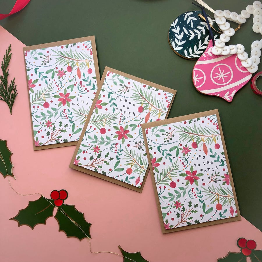 Seasonal Patterns Christmas Multipack Peace on Earth, Joy to the World