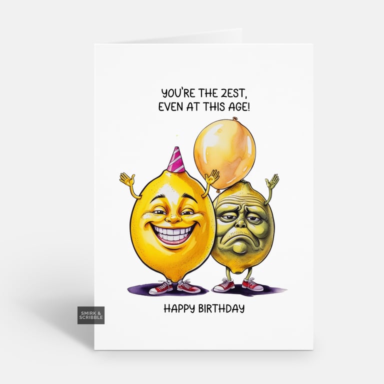 Unique Funny Birthday Card For Him Or Her 