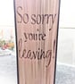 So sorry you're leaving CUT & FOLD Book Folding Pattern - EMAILED PDF PATTERN - Image 1