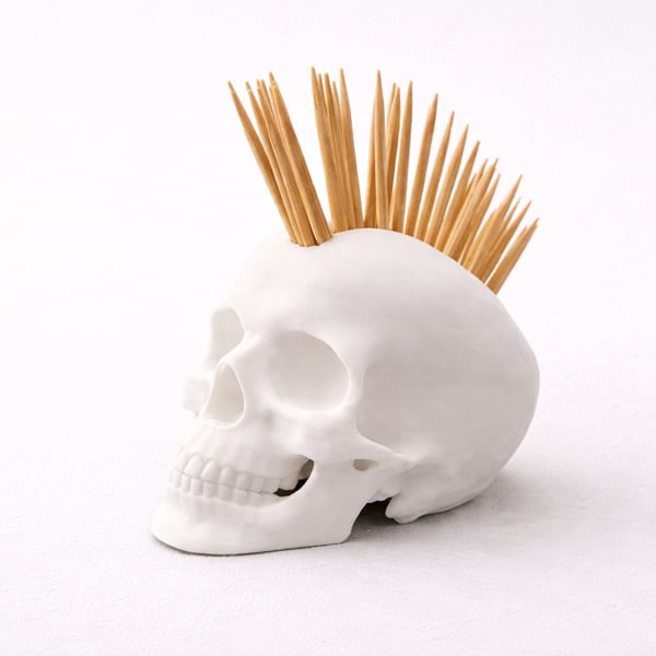 Punk Skull Toothpick Holder - 55 - 80 - 60mm