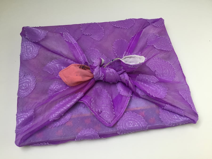 Three fabric gift wraps