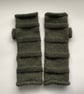 FINGERLESS MITTS , gloves. .'Tamar Valley'  Alpaca,wool. D. Green . - Image 4