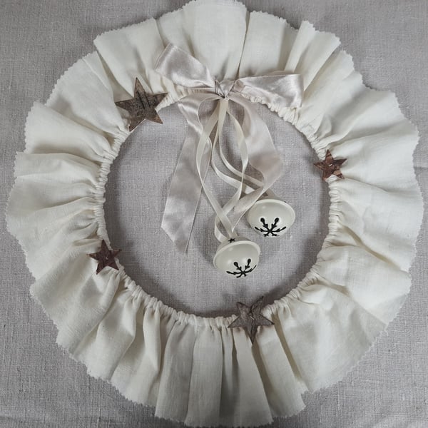 Fabric Christmas Wreath