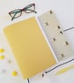 Bee Journal, Yellow Leather, A5 or A6 size, lovely Beekeeper Gift