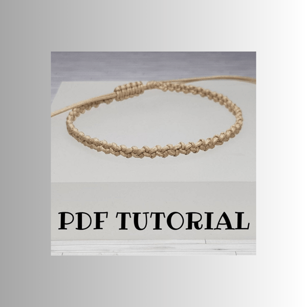 Half-hitch Macrame Bracelet Tutorial - macrame tutorial - craft making