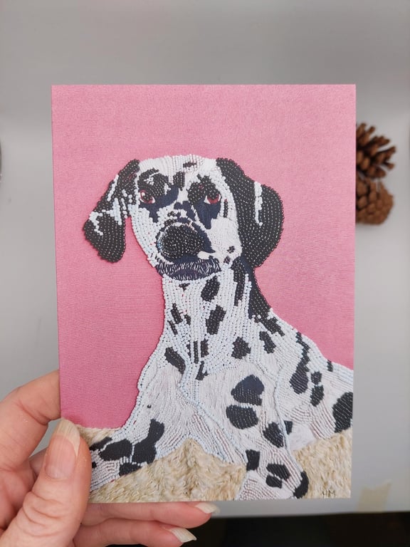 Dalmatian greeting card