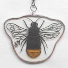 Stained Glass Bumblebee spinning Suncatcher