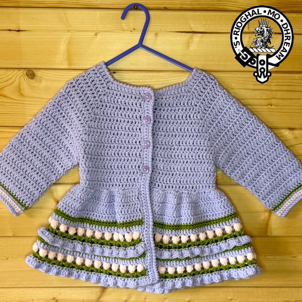 Gorgeous Cardigan with Featured Flowers 12-18 Months