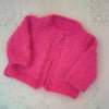  Baby's Knitted Single Button Cardigan, Baby Shower Gift, Baby Clothes