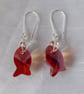 Sterling Silver and Swarovski Crystal Fish Earrings (with open bail) - Image 5