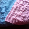 Knitting pattern for Owl Baby Blanket