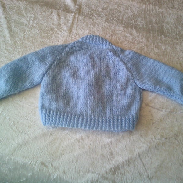 14 inch Blue V Neck Cardigan