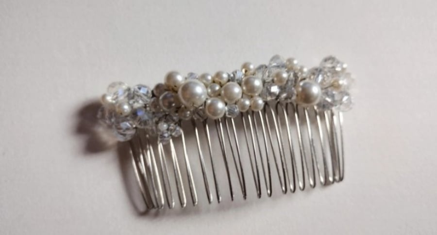 Ivory.bridal hair comb, wedding hair accessory 