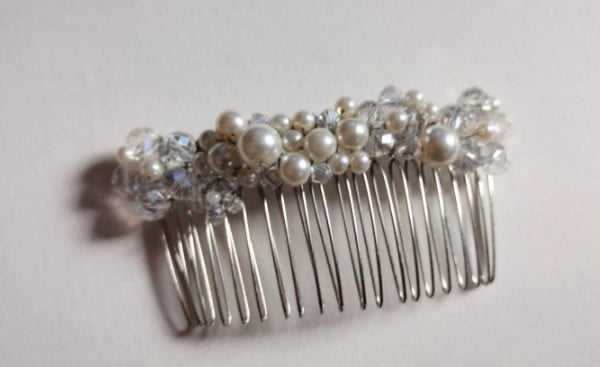 Ivory.bridal hair comb, wedding hair accessory 