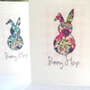 birthday bunny card handmade