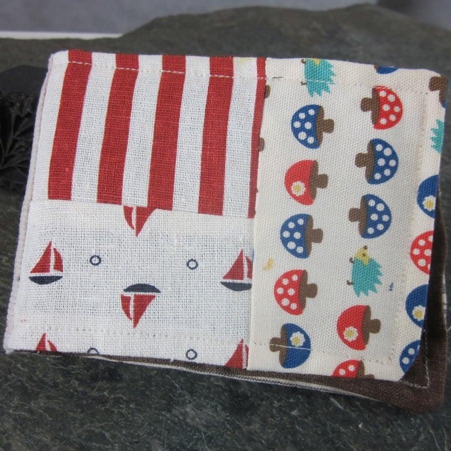 Kawaii Mushroom Cotton Linen Patchwork Needlebook