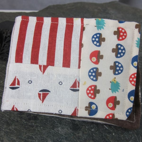 Kawaii Mushroom Cotton Linen Patchwork Needlebook