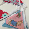 Mini bunting. Pinks and blues.