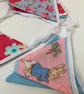 Mini bunting. Pinks and blues. - Image 1