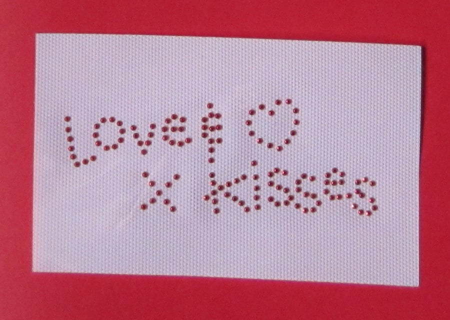 Love & Kisses Heart Iron -on