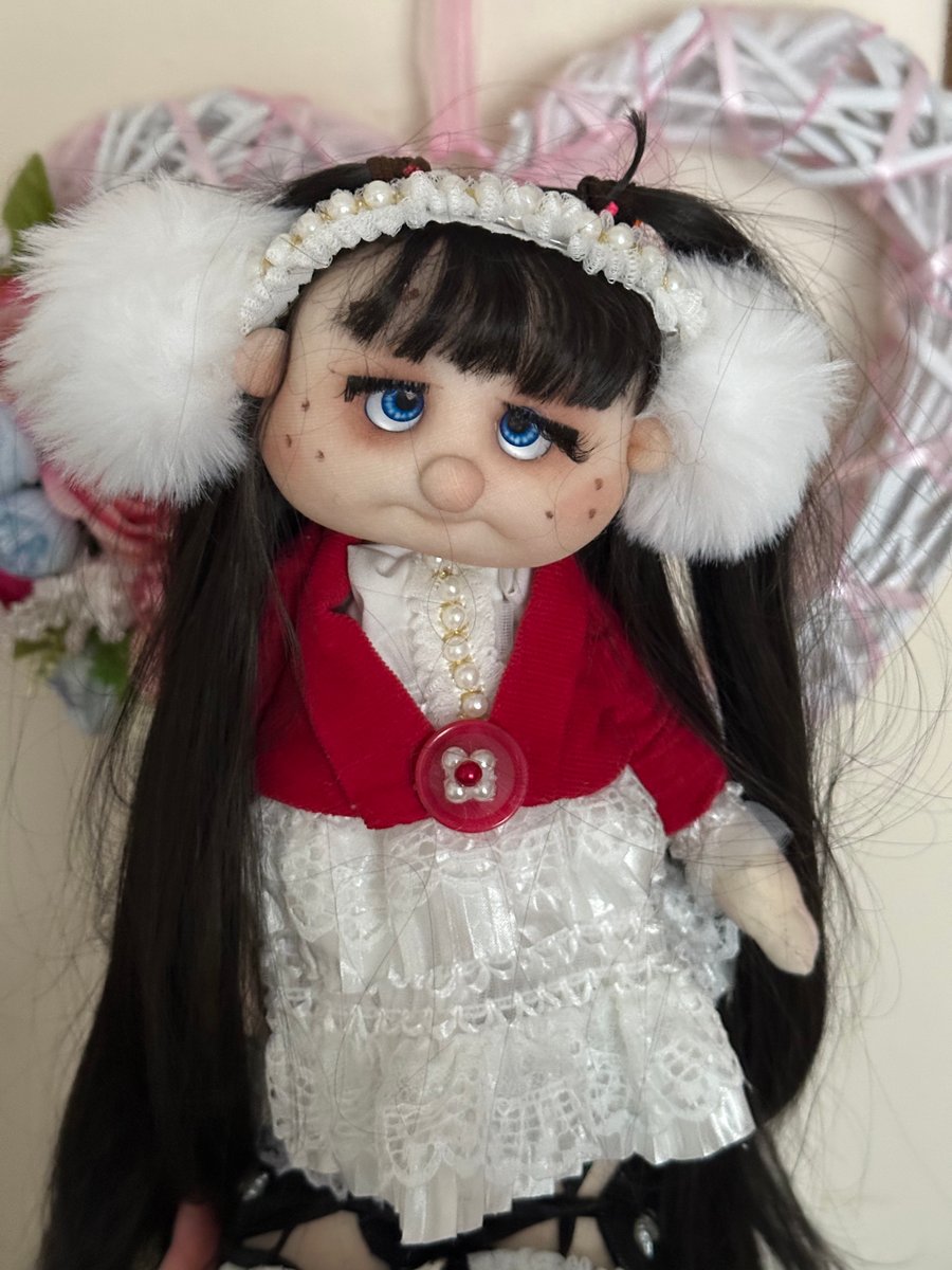 OOAK Handmade Christmas Rag Doll 
