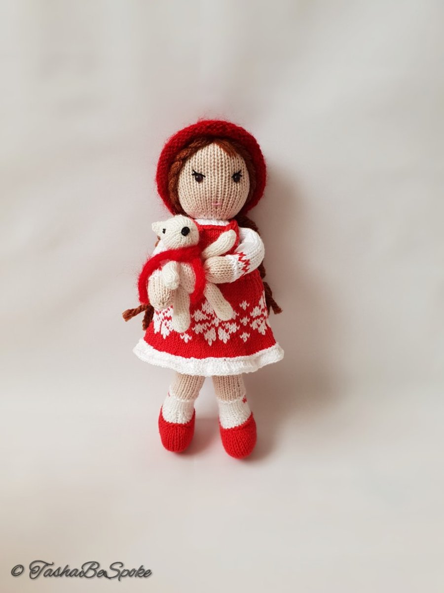 Knitted doll, Handmade décor for girls bedroom, Interior doll, Gift for girl 