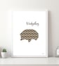 Spotty Hedgehog A4 Art Print - Image 2