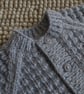 16" All Over Patterned Round Neck Baby Boys Cardigan - Image 4