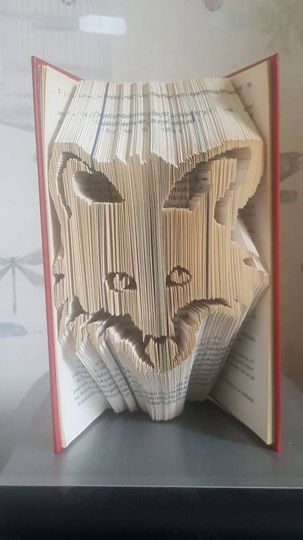 Fox Face 1 COMBI Book Folding Pattern - EMAILED PDF PATTERN