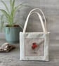 Mini Lined  Robin Tote Bag  - Image 3