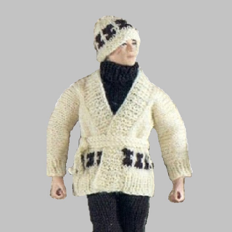 VINTAGE KNITTING PATTERN PDF Action Man outfit