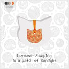 Cat Remembrance Ceramic Keepsake Card