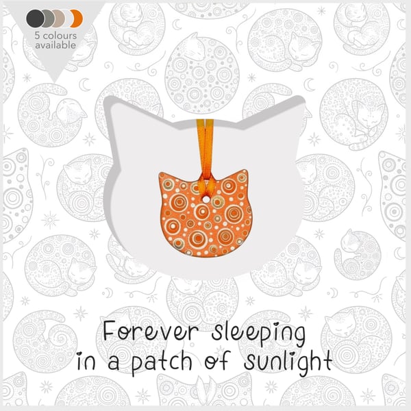 Cat Remembrance Ceramic Keepsake Card