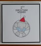 Personalised First  Christmas Card - Elephant - Image 2